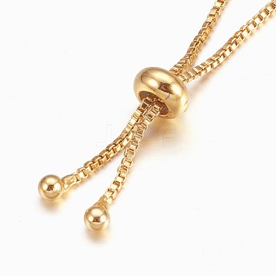 Adjustable Brass Bolo Bracelets BJEW-K204-06-G-1