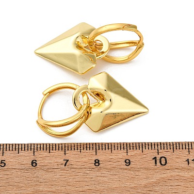 Heart Brass Hoop Earrings EJEW-D322-12G-02-1