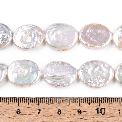 Natural Nucleated Baroque Keshi Pearl Beads Strands PEAR-S022-B-1
