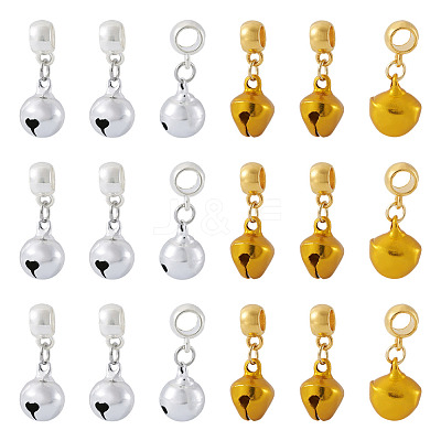 40Pcs 2 Colors Brass Pendants KK-TA0003-22-1