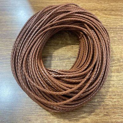Round Braided Cowhide Letter Cord WL-WH20009-01B-02-1