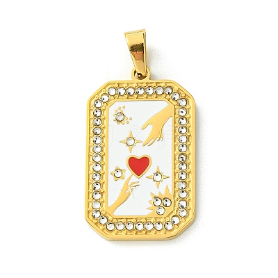 Ion Plating(IP) 304 Stainless Steel Pendants STAS-C101-08G-11-1