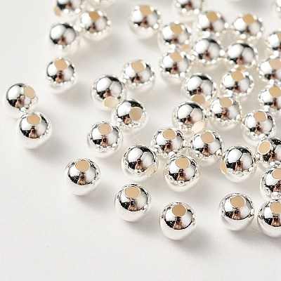 925 Sterling Silver Beads STER-S002-15-3mm-1