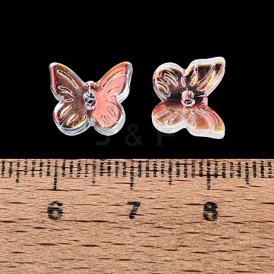 Electroplate Transparent Glass Beads EGLA-N057-03-1
