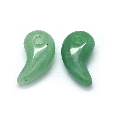 Natural Green Aventurine Pendants G-O175-33C-1