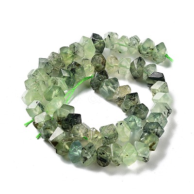 Natural Prehnite Beads Strands G-D091-A17-1