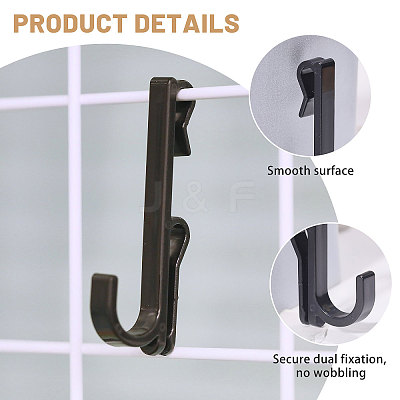 Plastic Mesh Sheet Hook FIND-WH0149-32A-02-1