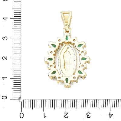 Religion Brass Pave Cubic Zirconia Pendants CU-CBA83A6-01B-G02-1