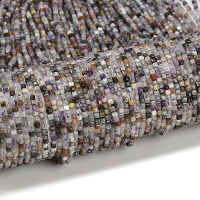 Natural Fluorite Beads Strands G-RM2025-D50-2x2mm-B-1