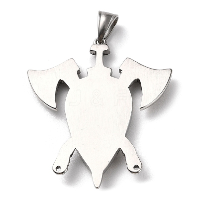 Ion Plating(IP) 304 Stainless Steel Big Pendants STAS-D067-11AS-1