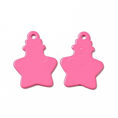 Spray Painted 201 Stainless Steel Pendants STAS-G304-02C-1