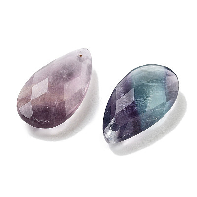 Natural Fluorite Pendants X-G-H007-08A-1