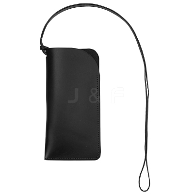 Rectangle PU Leather Eyelasses Case AJEW-WH20130-58B-1