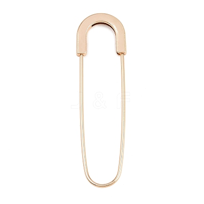 Alloy Extra Large Safety Pin Brooches PALLOY-P333-02G-1