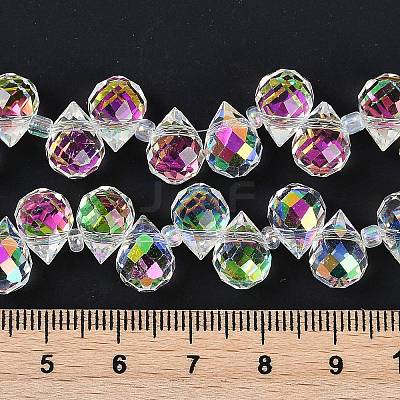 Electroplate Glass Beads Strands EGLA-D030-17X-1
