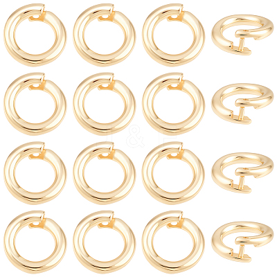 20Pcs Brass Open Jump Rings KK-BBC0023-10B-1