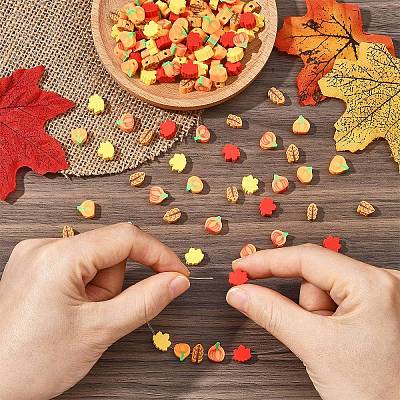 286Pcs Handmade Polymer Clay Beads CLAY-YW0002-58-1