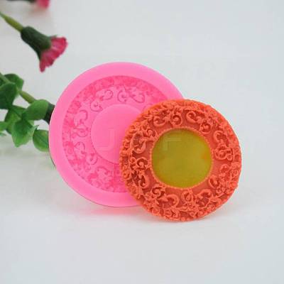 Wreath Design DIY Food Grade Silicone Molds AJEW-L054-21-1