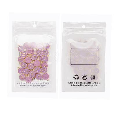 2 Sets 2 Styles Golden Plated Alloy Enamel Charms ENAM-YW0001-28B-1