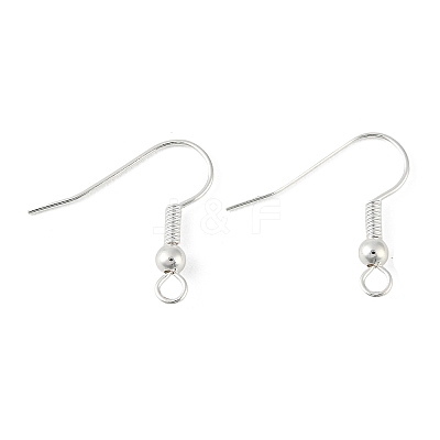 Brass Earring Hooks KK-H258-06A-S-1