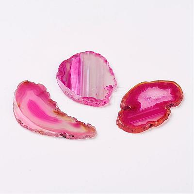 Natural Slice Agate Cabochons G-K190-01-1