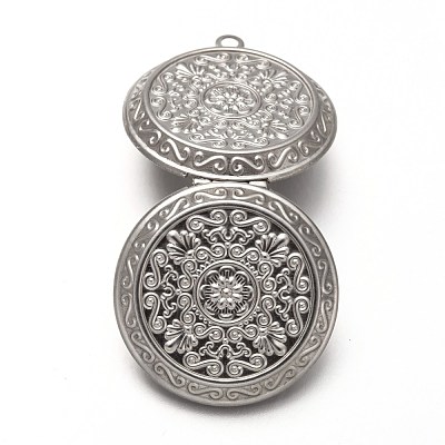 Tarnish Resistant 316 Stainless Steel Locket Pendants STAS-P268-10P-1