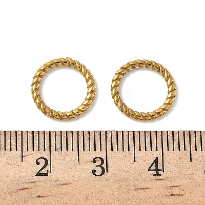 304 Stainless Steel Twisted Ring Linking Rings STAS-L300-005D-G-1