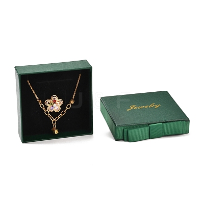 Square & Word Jewelry Cardboard Jewelry Boxes CBOX-C015-01C-02-1