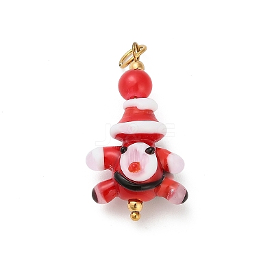 Christmas Handmade Lampwork Pendants LS-STAS-C147-03A-1