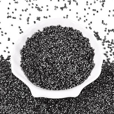 Electroplate Glass Cylinder Beads SEED-Q036-01A-B03-1
