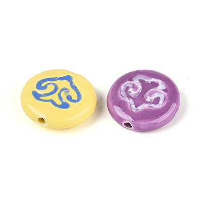 Handmade Porcelain Ceramic Beads PORC-T134-23M-1