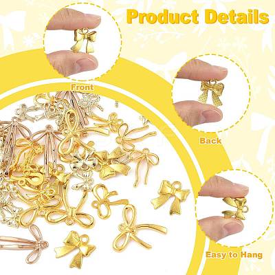 40Pcs 10 Styles Alloy Pendants PALLOY-FS0004-89-1