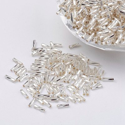Glass Twisted Bugle Beads SEED-E002-6mm-821#-1