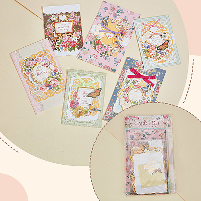 Paper Greeting Card Kit for Children DIY-WH0699-83A-1
