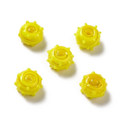 Handmade Bumpy Lampwork Beads LAMP-E023-06F-1