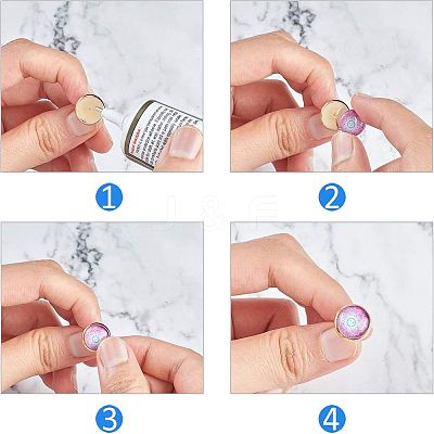 Ion Plating(IP) Adjustable 304 Stainless Steel Finger Rings Components X-STAS-P291-01D-G-1
