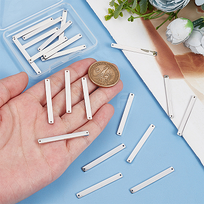 20Pcs 304 Stainless Steel Connector Charms FIND-UN0003-77-1