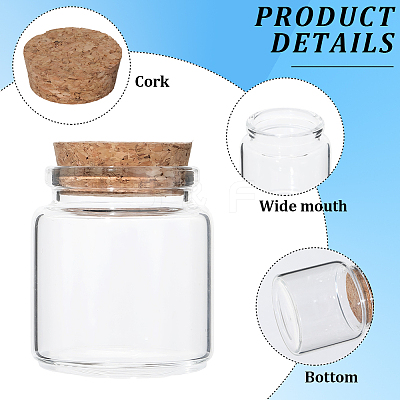 Glass Jar Glass Bottles Bead Containers AJEW-SP0003-91B-1