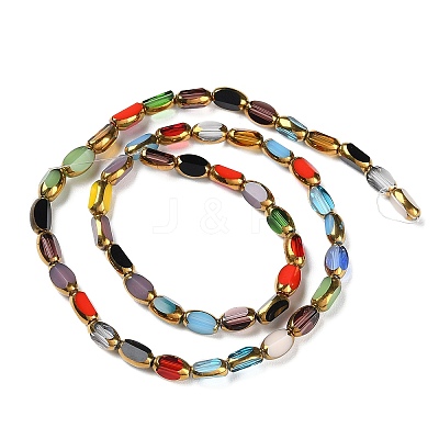 Electroplate Glass Beads Strands GLAA-K061-02-1