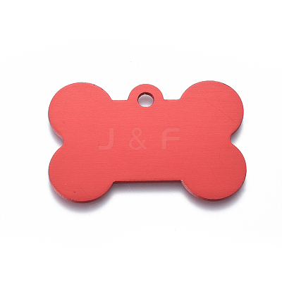 Pet Aluminium Pendants ALUM-I002-06D-1