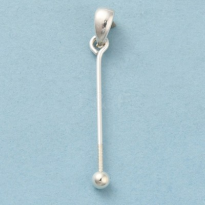 925 Sterling Silver Pendant Bails STER-P048-01C-S-1
