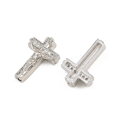 Easter Brass Micro Pave Clear Cubic Zirconia Pendants CU-CBADC6C-10P-03-1