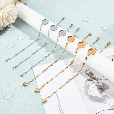 DIY Blank Dome Link Bracelet Maknig Kit DIY-NB0010-47A-1