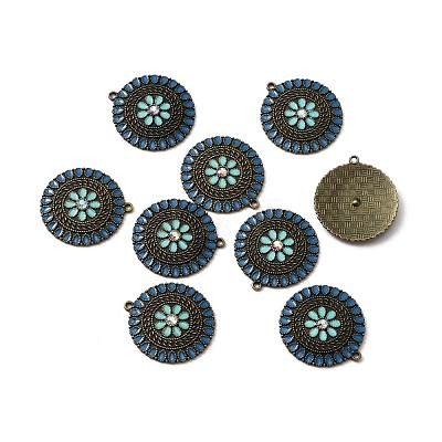 Alloy Enamel Pendants ENAM-WH0054-44B-1