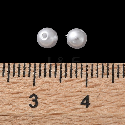Plastic Imitation Pearl Beads FIND-M059-01C-M-1