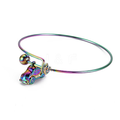 Adjustable Ion Plating(IP) 304 Stainless Steel Expandable Bangle Making STAS-S119-011-1