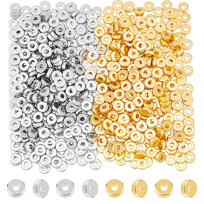 1200Pcs 2 Colors CCB Plastic Spacer Beads KY-DC0001-24-1