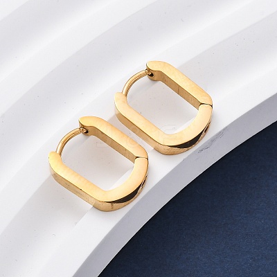 304 Stainless Steel Huggie Hoop Earrings X-STAS-H156-11B-G-1