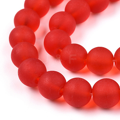 Transparent Glass Beads Strands X-GLAA-T032-T10mm-MD09-1