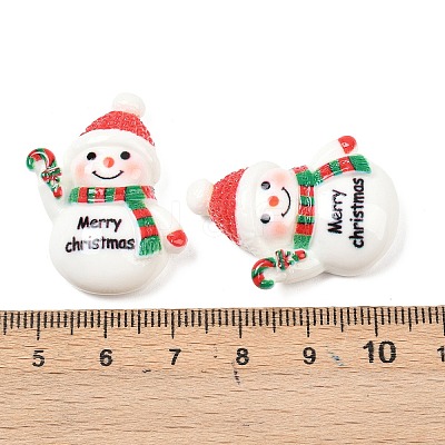 Christmas Opaque Resin Cabochons CRES-Z015-01E-1